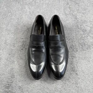 BRUNO MAGLI Renegade Black Leather Loafers Shoes Sz 8 M